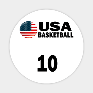 USA Basketball Number 10 T-shirt Design Magnet